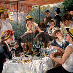 reproductie Luncheon of the boating party van Pierre-Auguste Renoir